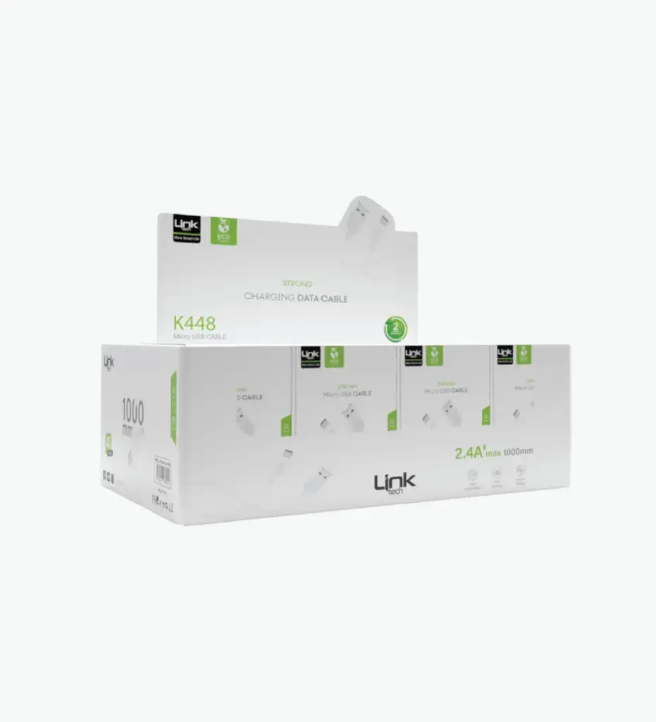 K448 2.4A USB-A to Micro USB Eco Cable, 40-Pack | LinkTech